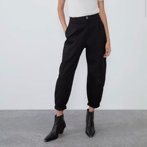 Zara cropped baggy pants